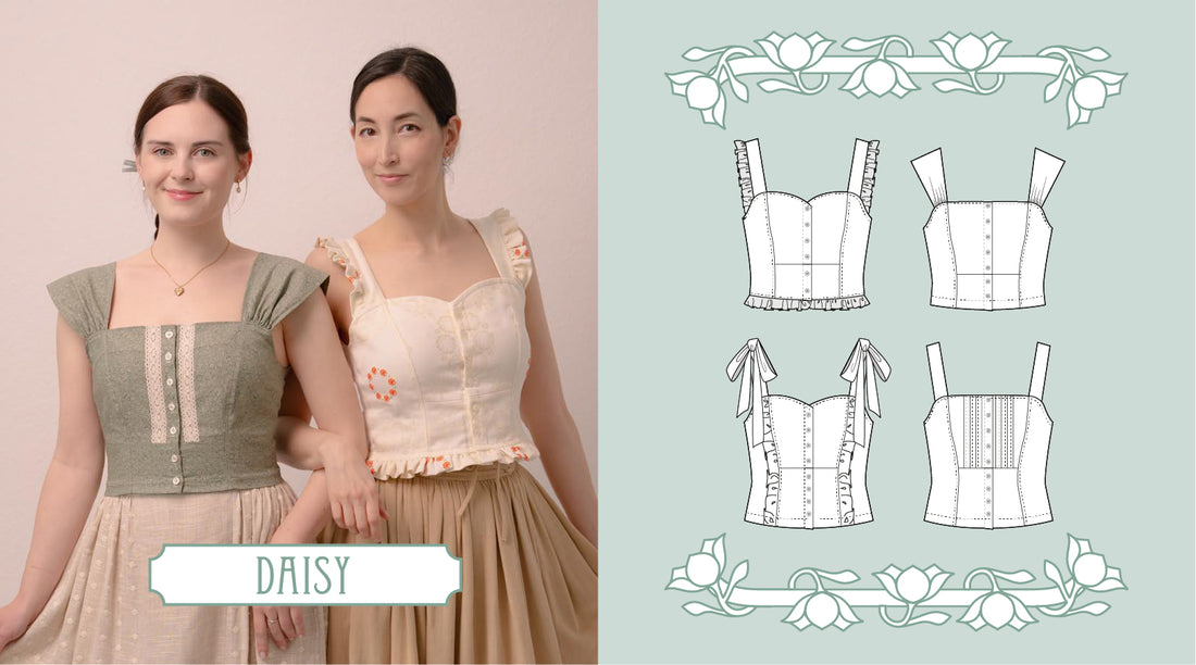 Meet Daisy - our cute summer top in 4 versions