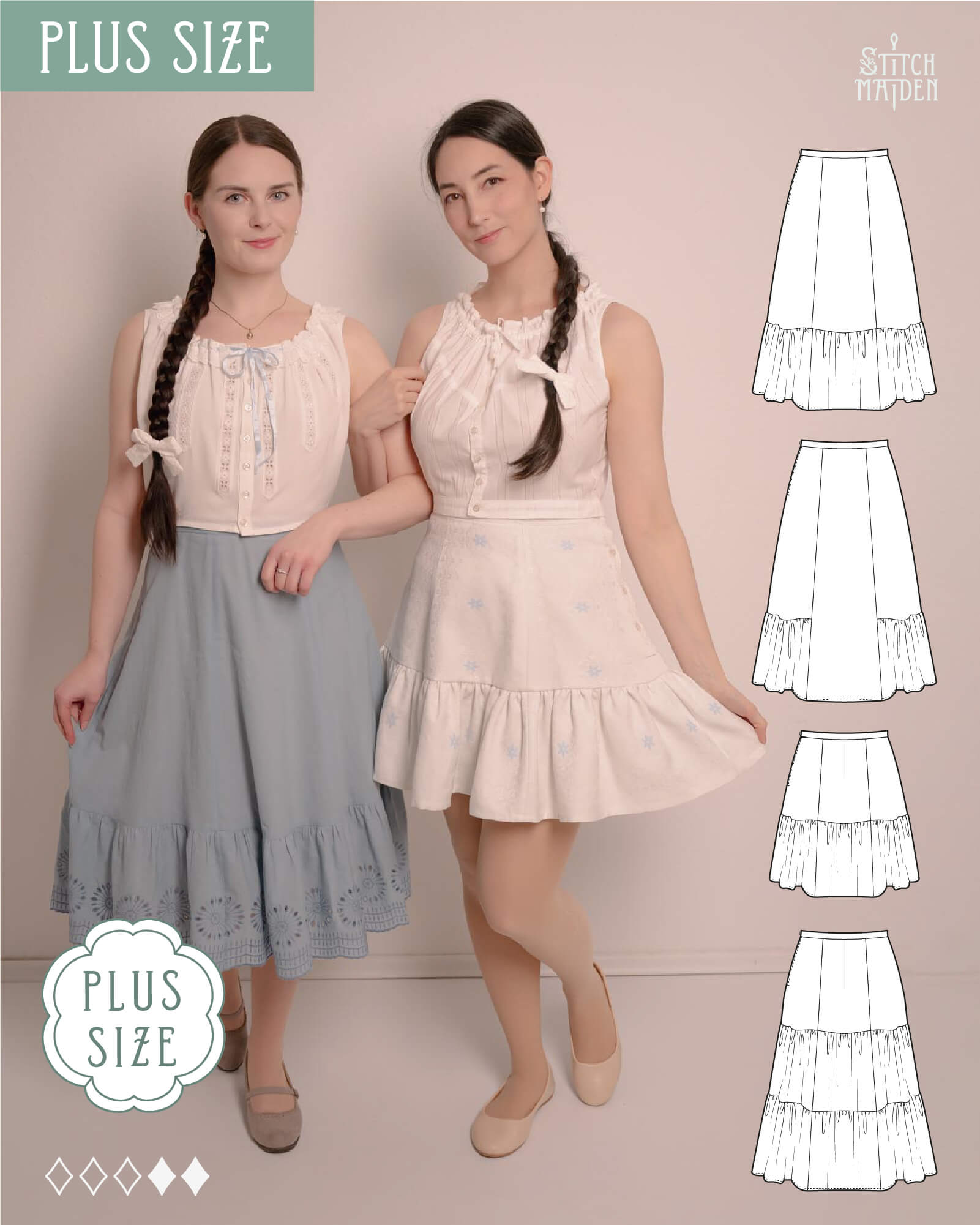 plus size formal dress sewing patterns Petunia Plus Size – Stitchmaiden®