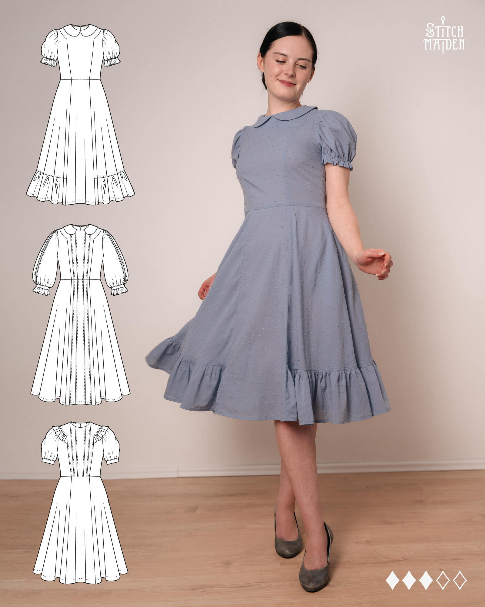 Bluebell - PDF Sewing Pattern by Stitchmaiden Stitchmaiden Bluebell - PDF Sewing Pattern by Stitchmaiden Stitchmaiden