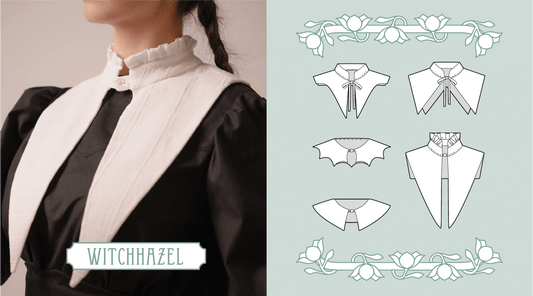 Meet Witchhazel - the halloweeny detachable collar pack of our Stitching Witches Collection