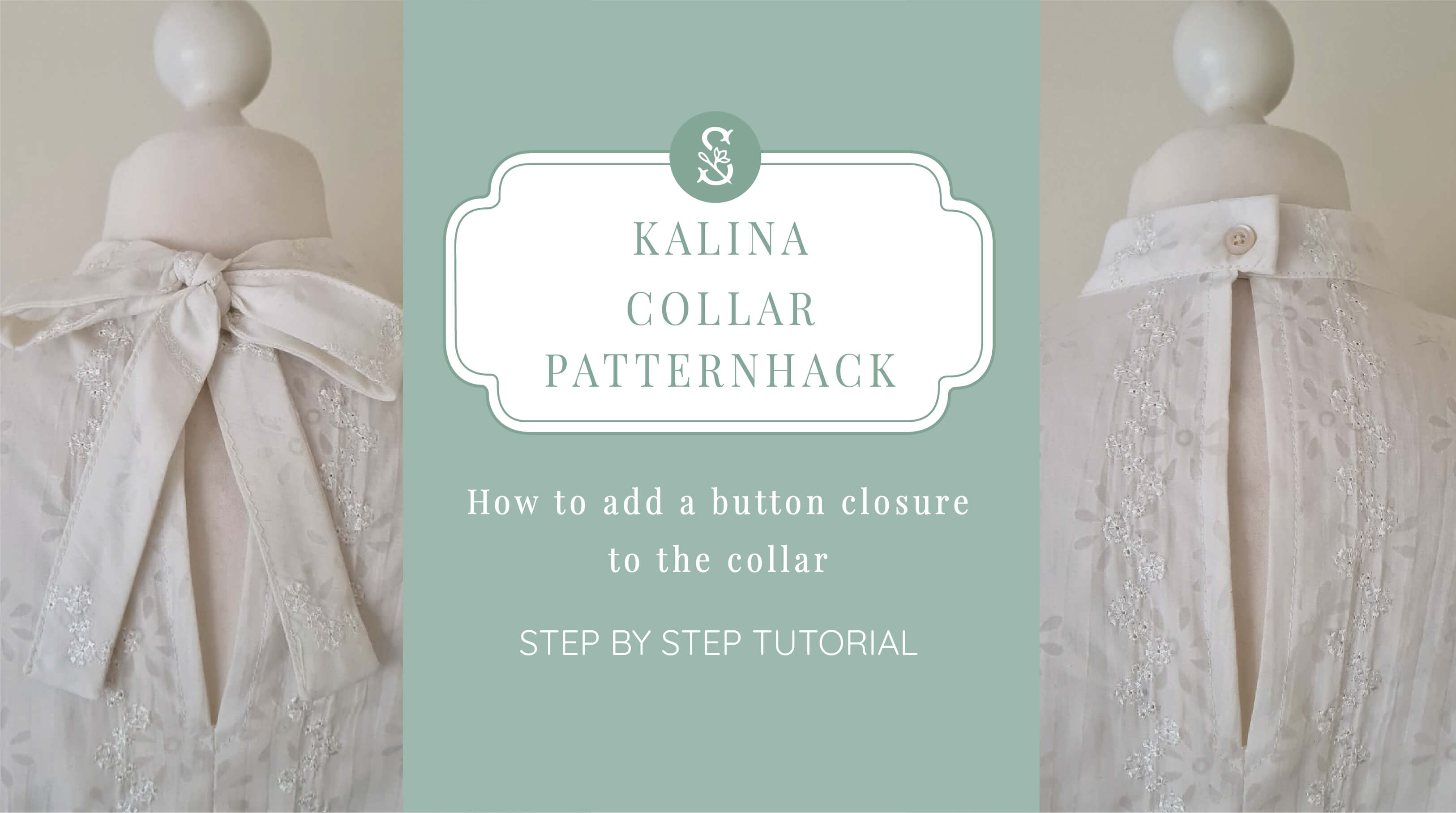 Kalina Patternhack: How to add a button closure to the collar